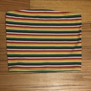 American Eagle Rainbow Striped Tube Top Size Medium